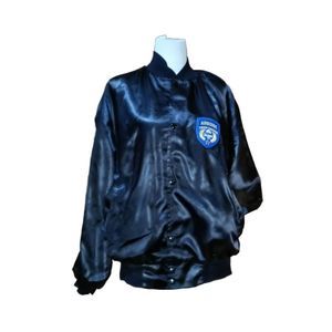 Vintage Satin Snap Bomber